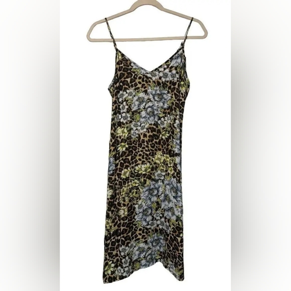 NWT White House Black Market WHBM Leopard-Print Midi 2 Piece Shirt Dress - Picture 9 of 12